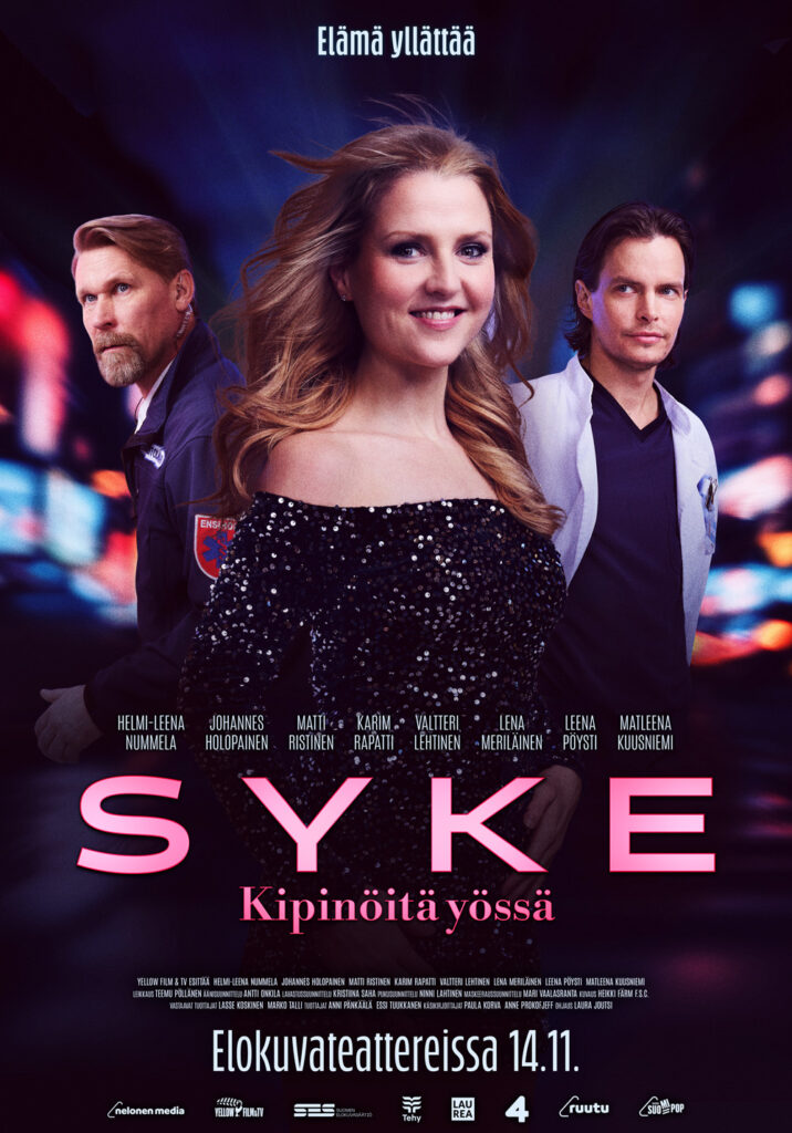 Syke-elokuva: Kipinöitä Yössä -elokuvan juliste